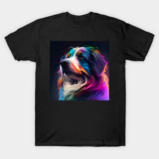 Colorful Puppy Art Design. Dog artwork T-Shirt